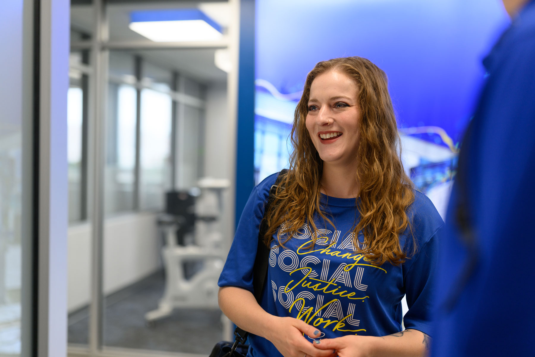 Rebecca Bosetti smiling in UK Student Center